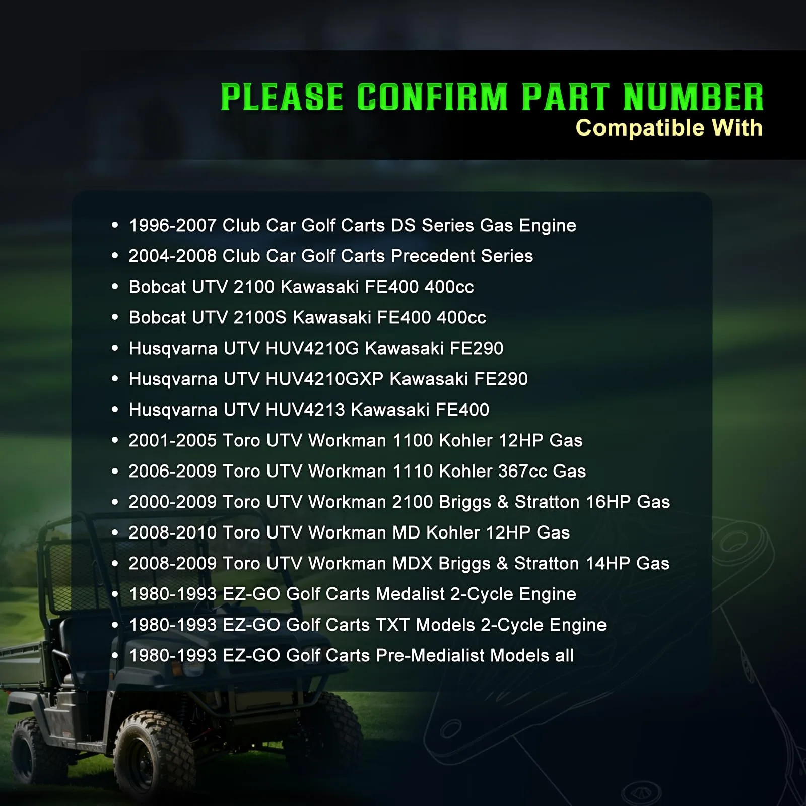SHICHU CFI01 Starter Generator for Club Car and E-Z-GO image 2