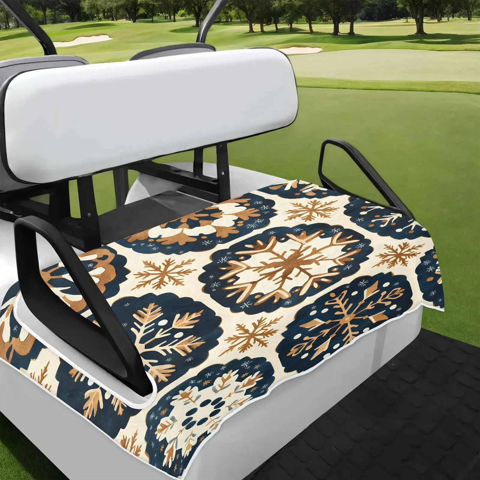 Tiveruda Golf Cart Seat Cover for Double Seats, 51 x 31 in