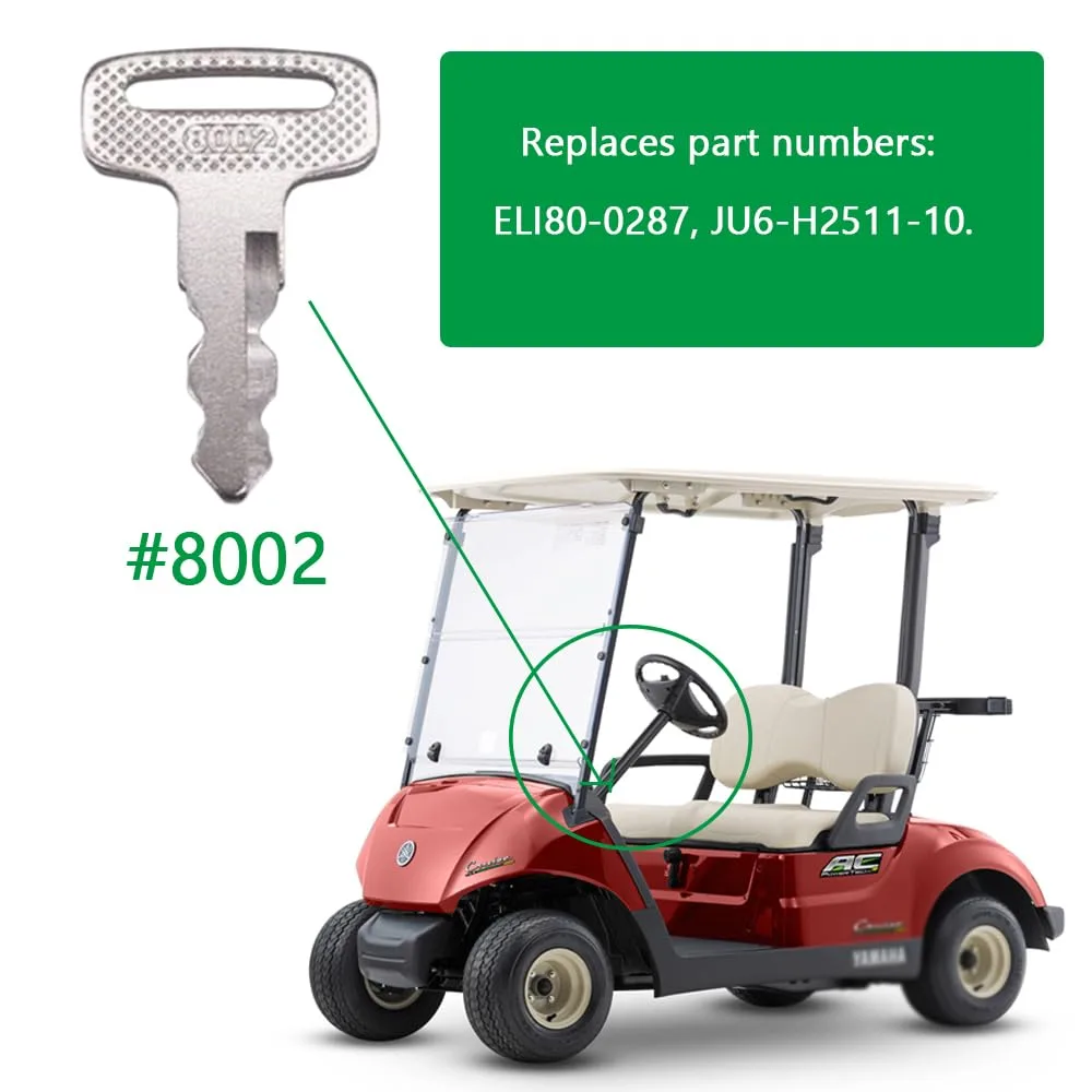 FCOUIID Yamaha PTV Golf Cart Replacement Keys 32146 image 2