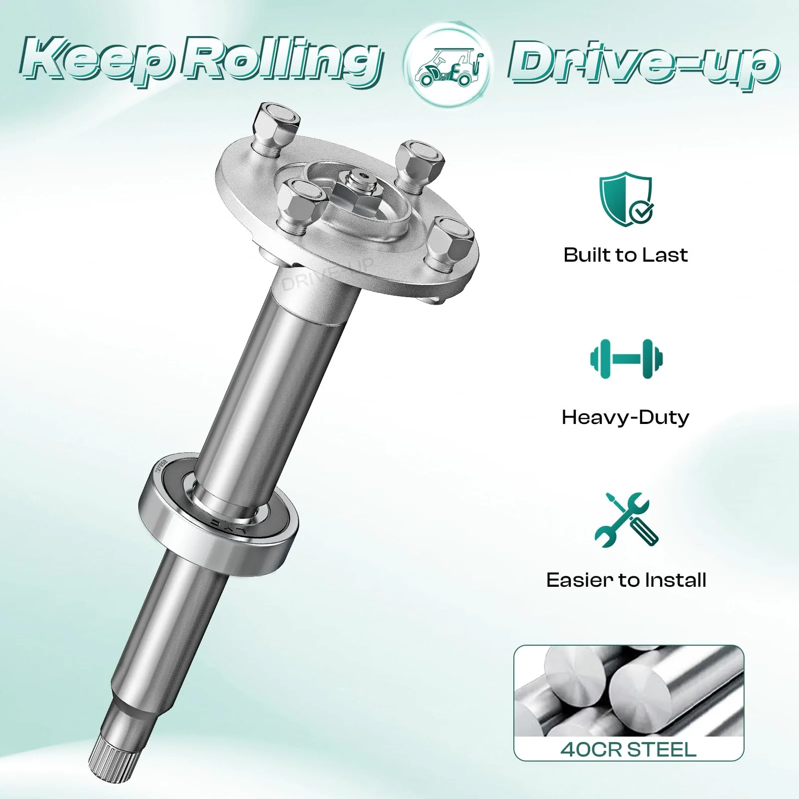 DRIVE UP Rear Axle Shaft for Yamaha G29 2007-2014 image 2