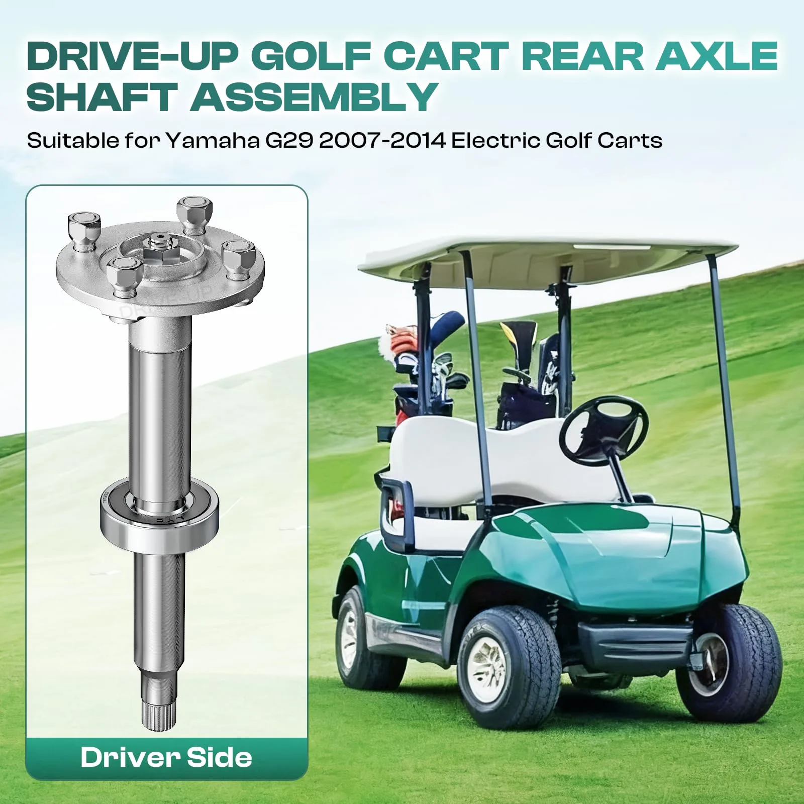 DRIVE UP Rear Axle Shaft for Yamaha G29 2007-2014 image 3