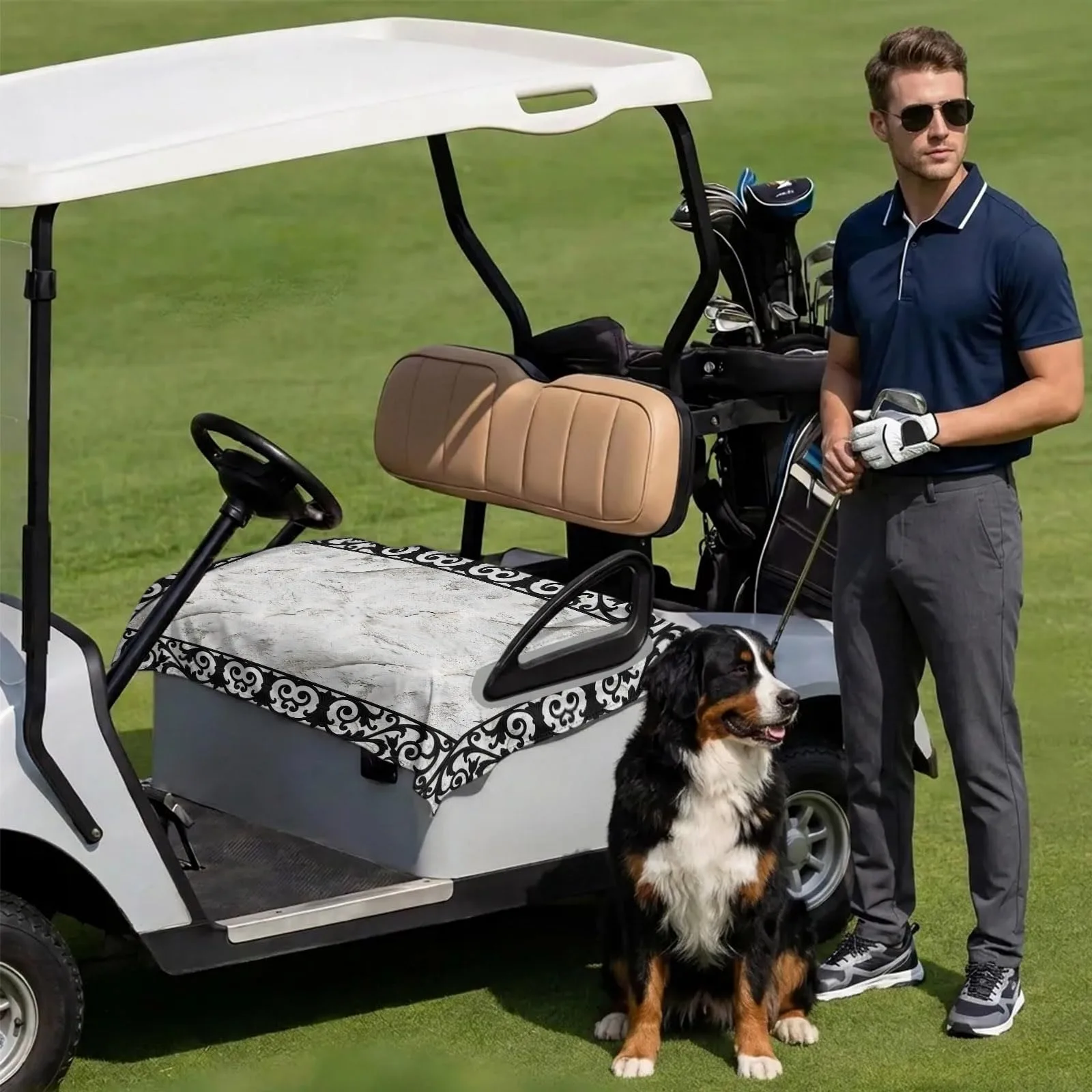 DecorLovee Golf Cart Seat Cover for 2-Seater Carts image 3
