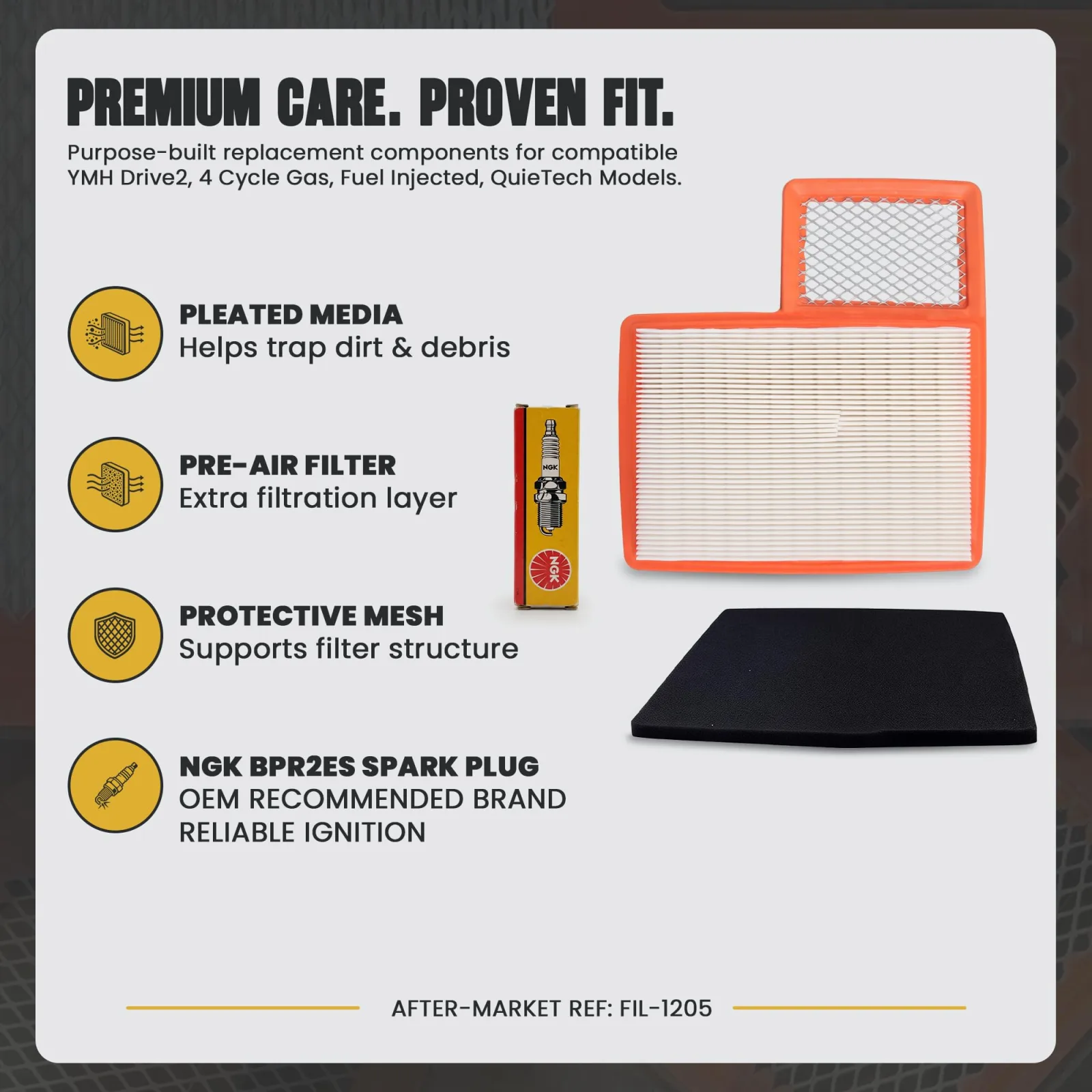 Huskey Tune-Up Kit for YMH Drive2 / DR2A EFI Gas Carts image 3