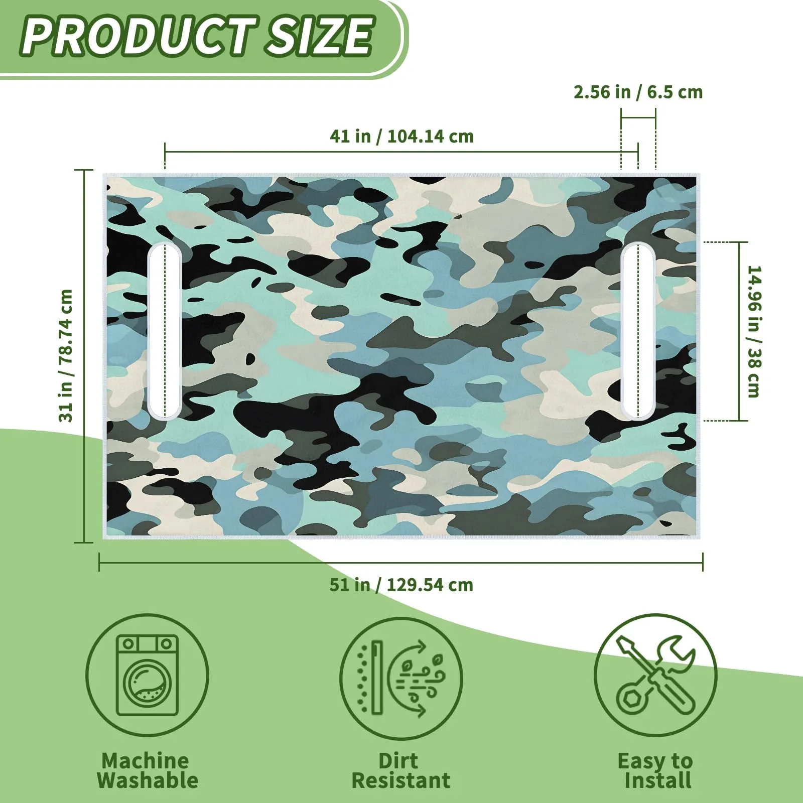 Tiveruda Golf Cart Seat Cover for Double Seats image 2