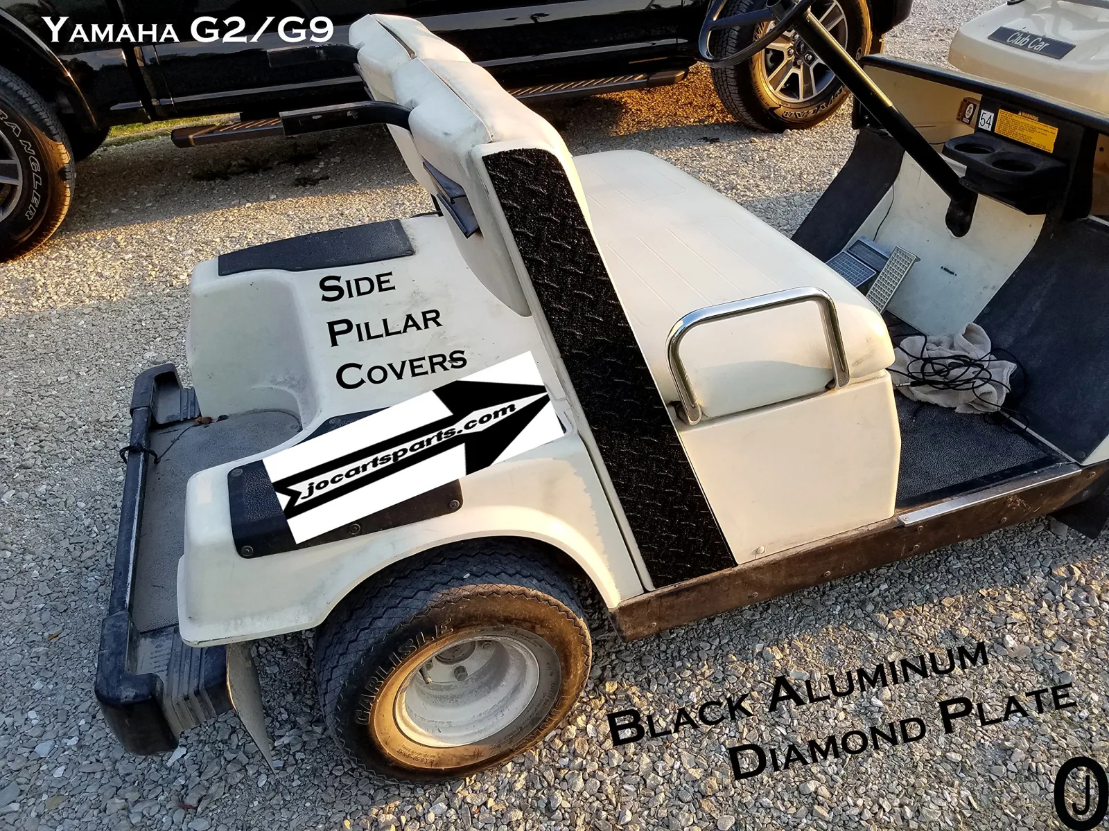 Yamaha G2/G9 Black Aluminum Side Pillar Covers image 3