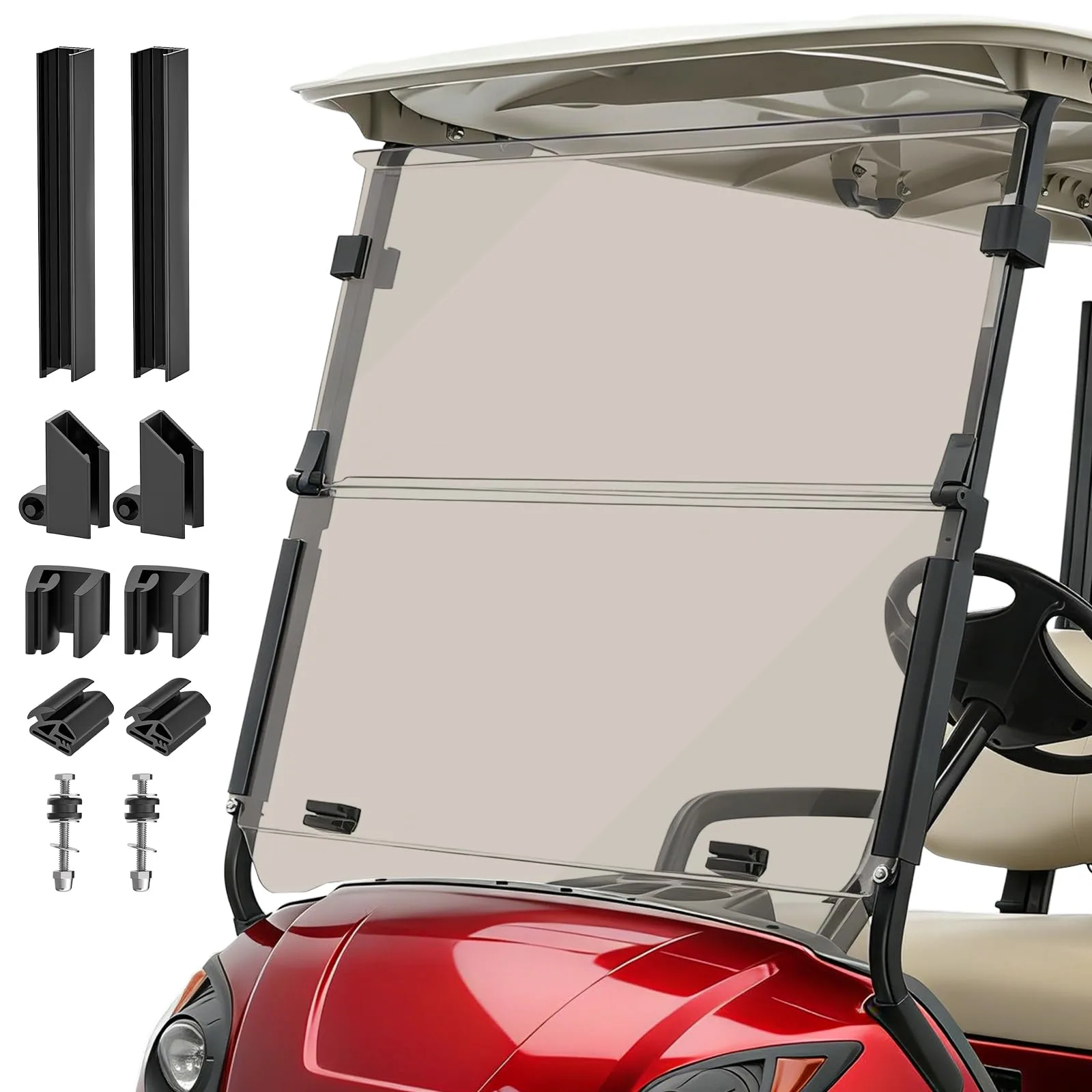 FIXHAWK Foldable Windshield for Yamaha G29/Drive 2007-2016