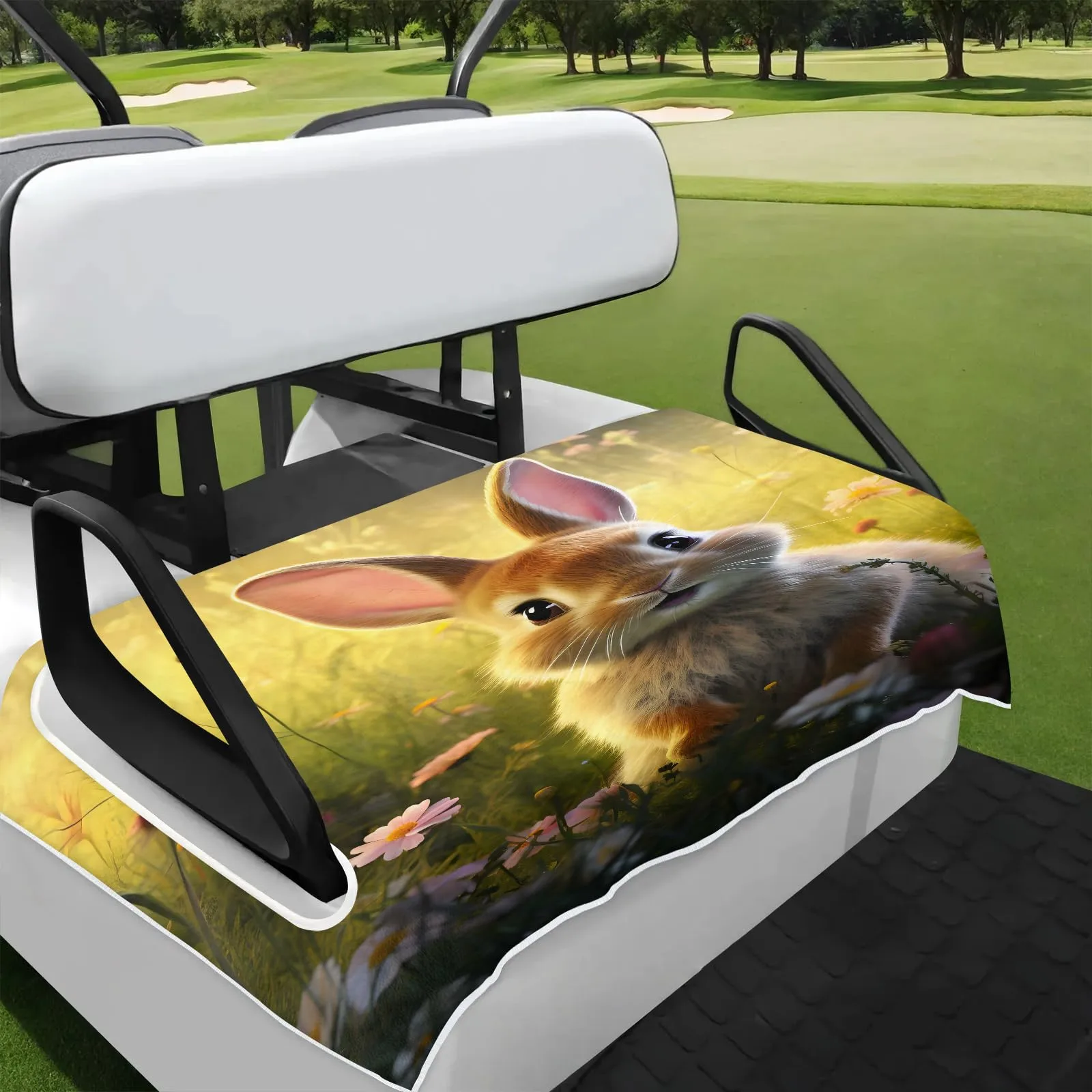 Tiveruda Golf Cart Seat Cover for Double Seats, 51 x 31 in