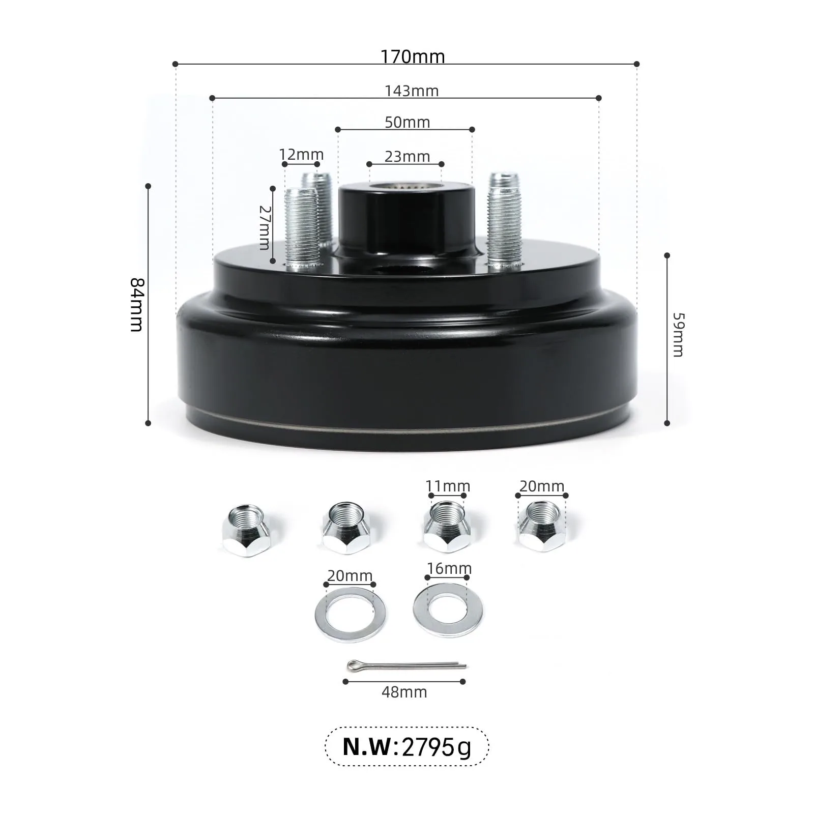 Golf Cart Brake Drum 21807-G1 image 4