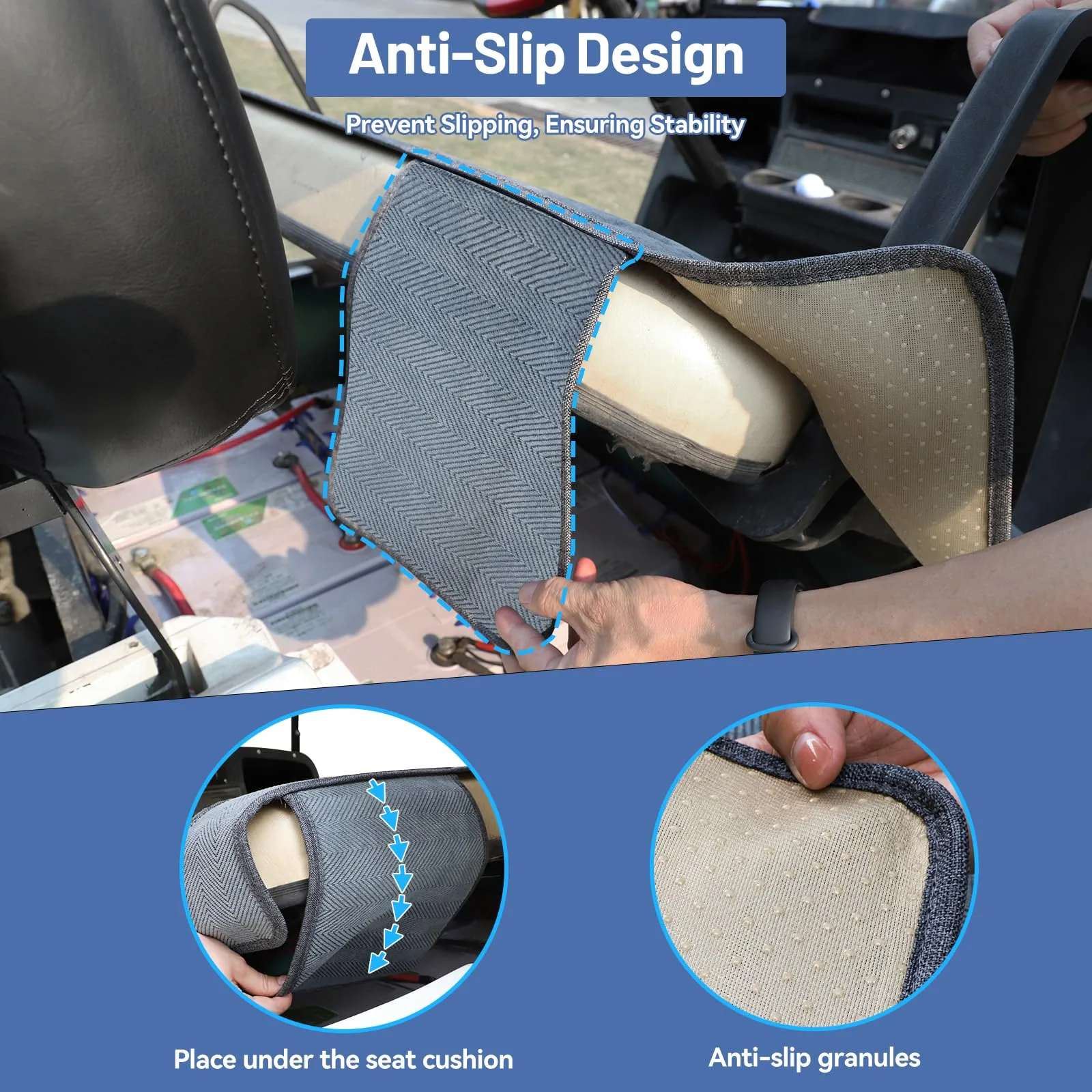MOSNAI Golf Cart Seat Blanket Cover for Club Car and E-Z-GO image 3