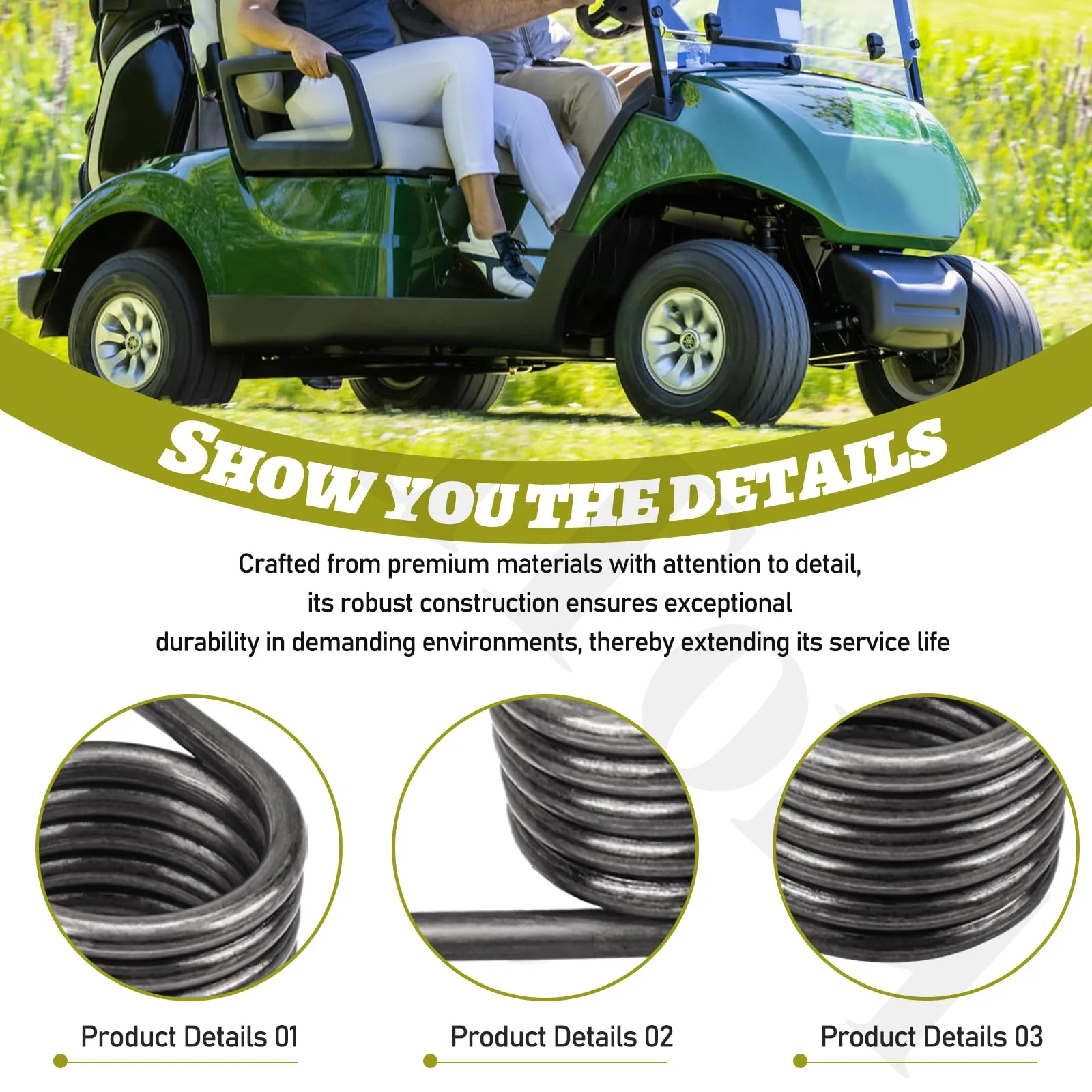 EddTorq Hill Brake Spring for Yamaha G1-G22 Golf Carts image 3