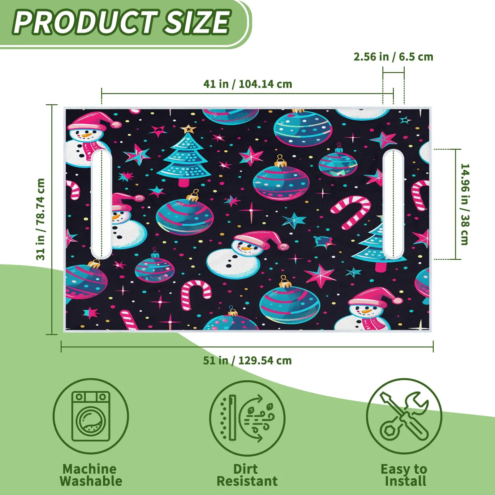 Tiveruda Golf Cart Seat Cover for Double Seats image 2