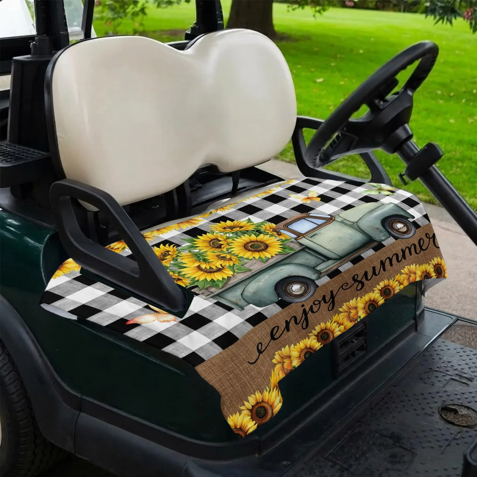 DecorLovee Golf Cart Seat Cover, 51 x 31-Inch Microfiber image 2