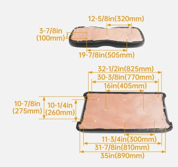 WUTIST GO-5040 Seat and Backrest for Club Car DS image 4