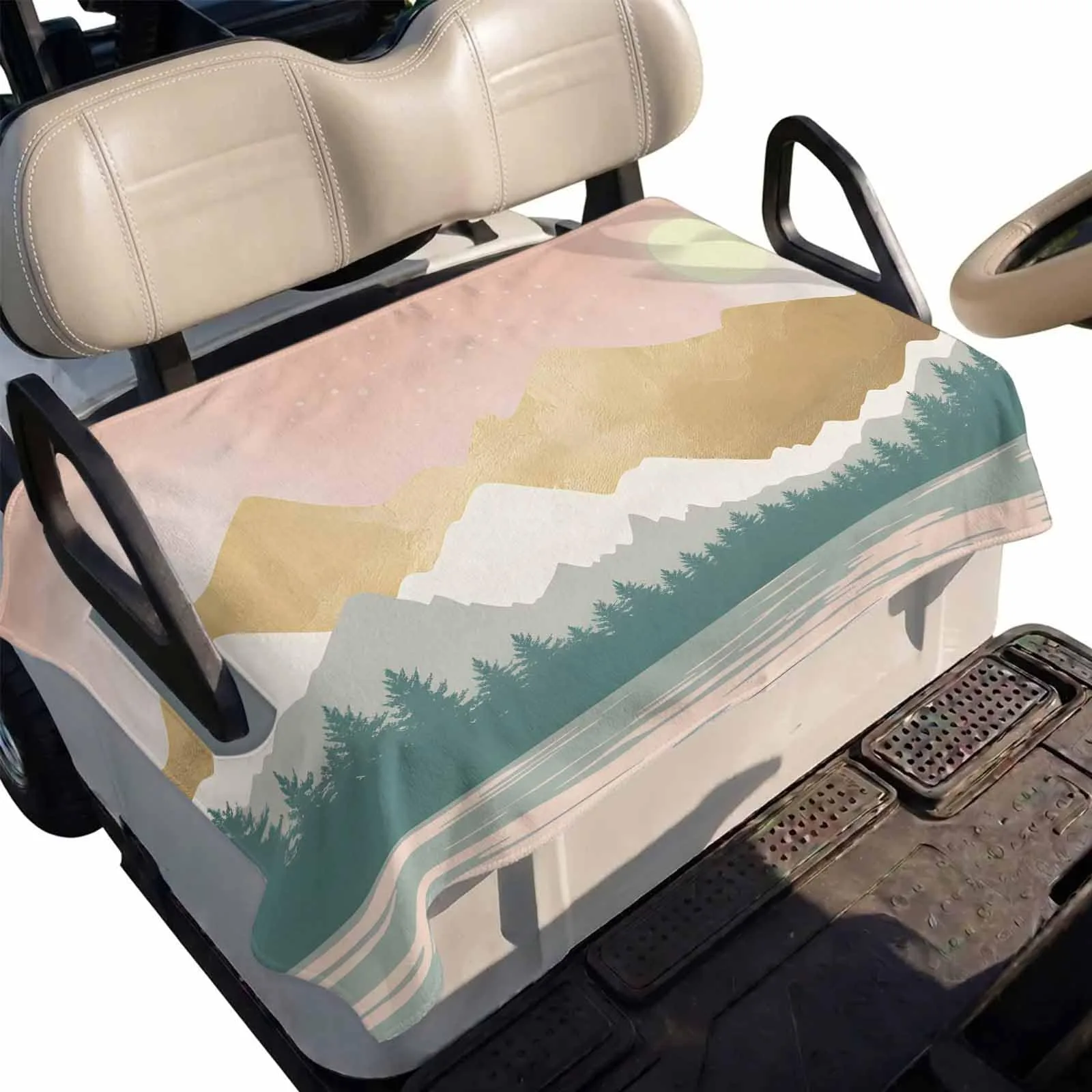 DecorLovee Boho Golf Cart Seat Cover 51 x 31 Inch