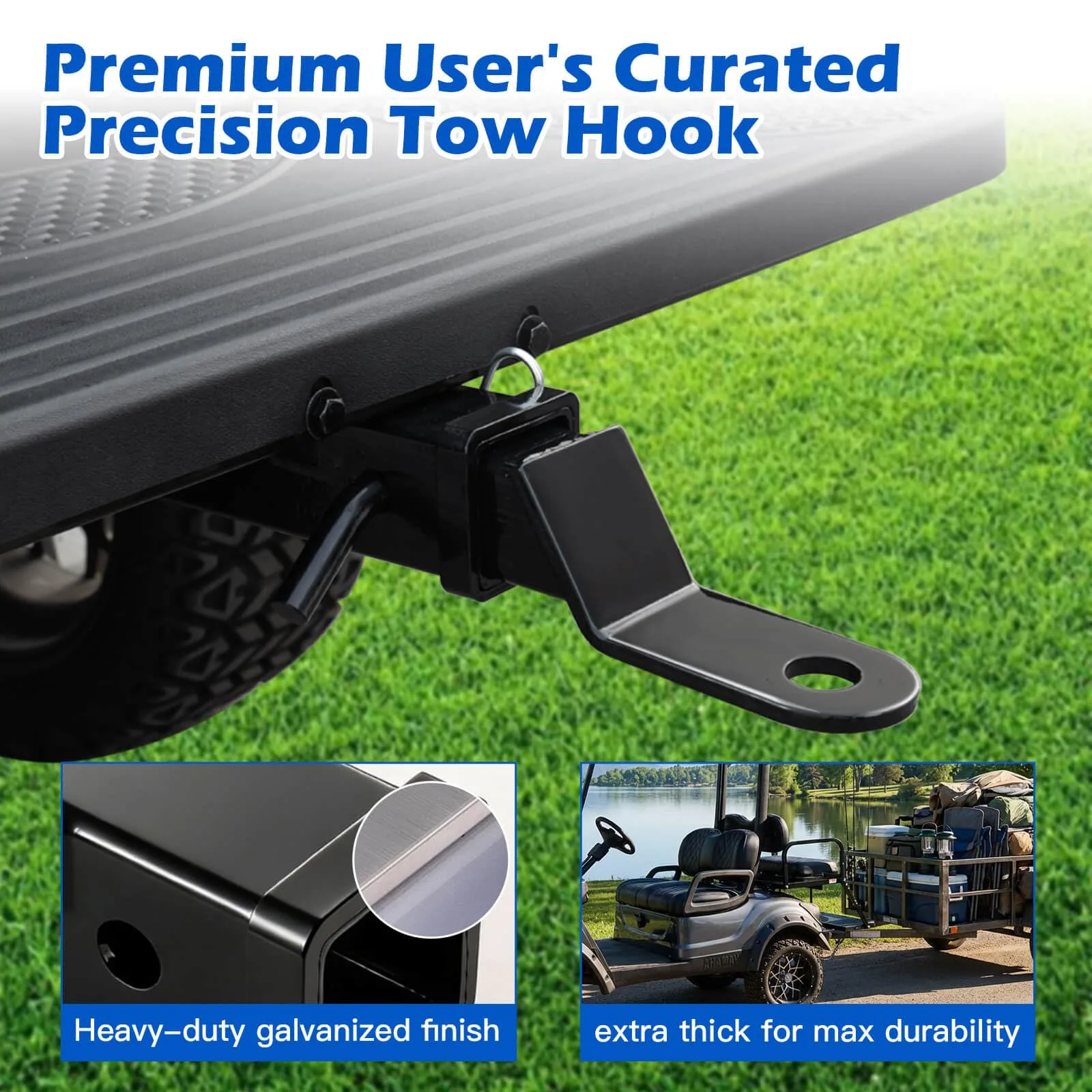 NOKINS Golf Cart Rear Seat Trailer Hitch NKS20006N image 2