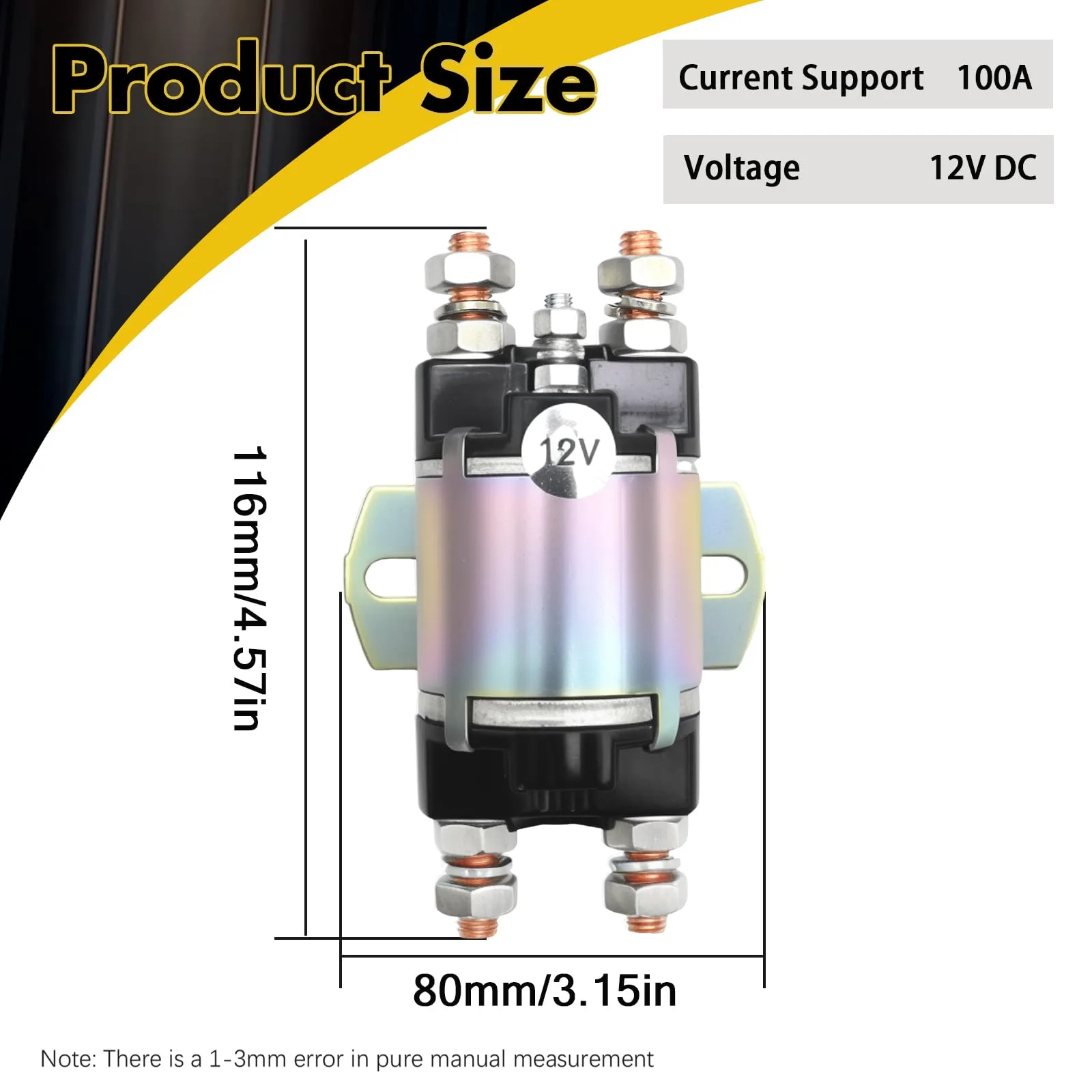 Saihisday J17-81950-01 Solenoid for Yamaha G1 Gas Golf Cart image 2