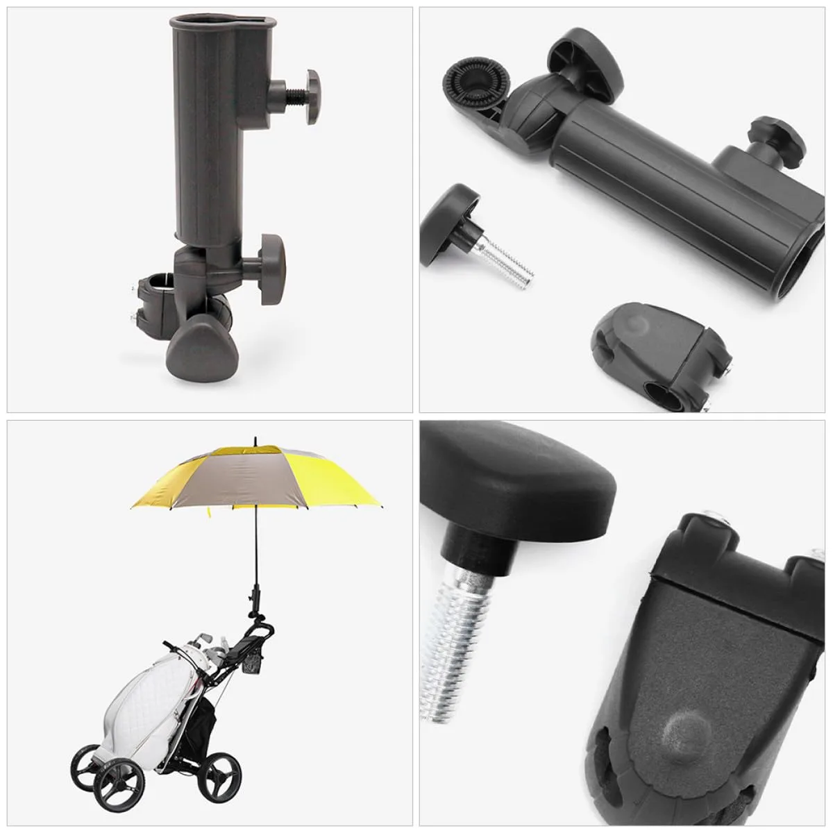 ABOOFAN Golf Trolley Umbrella Holder, Black image 2