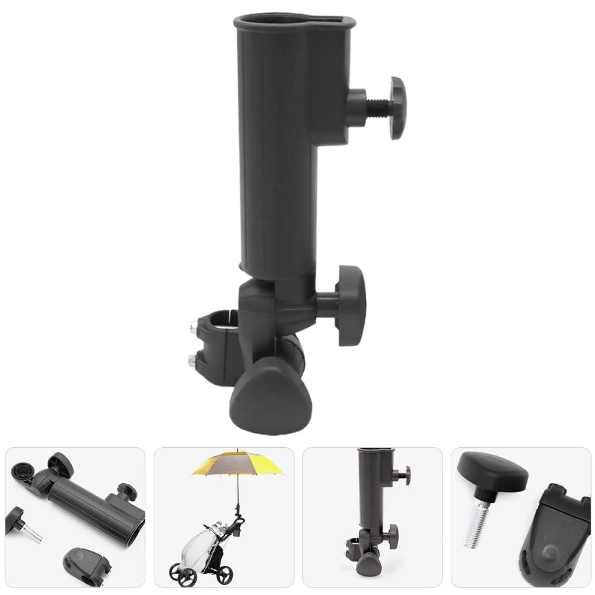 ABOOFAN Golf Trolley Umbrella Holder, Black image 3