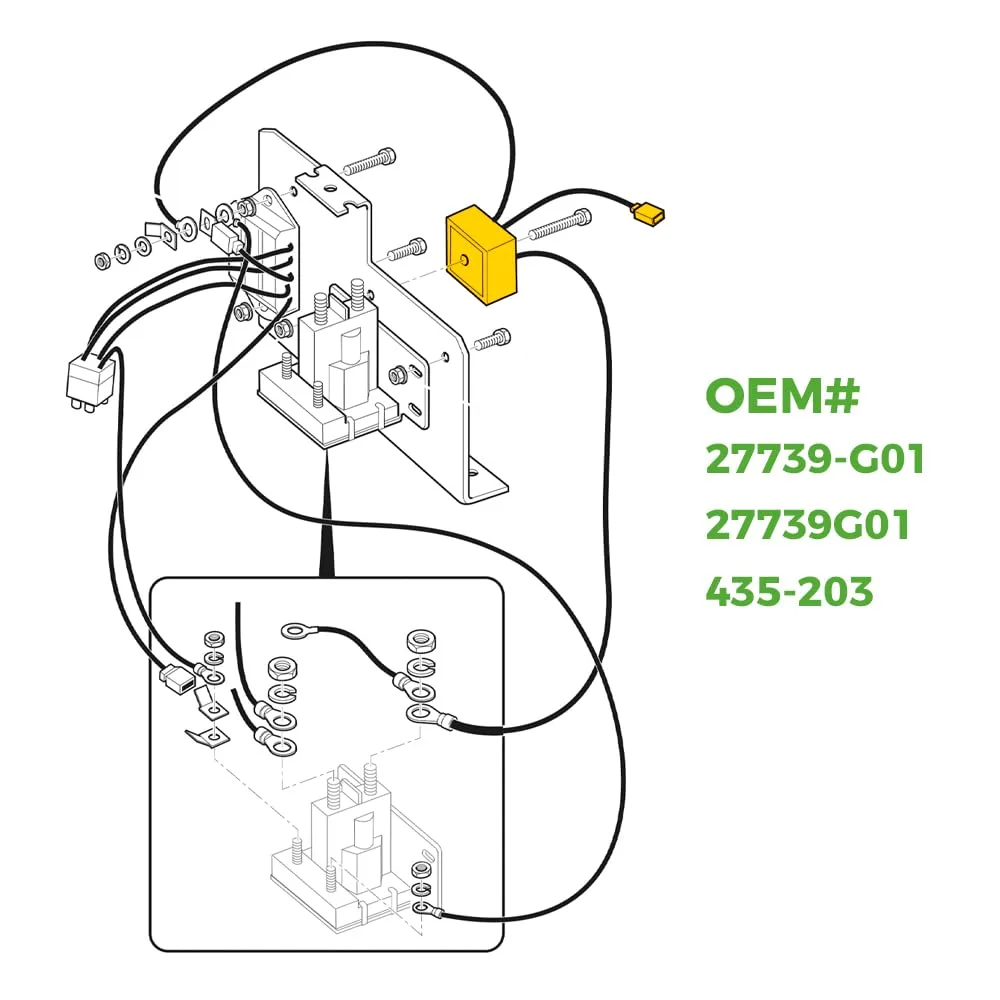 10L0L Voltage Regulator Rectifier for E-Z-GO and Club Car image 3