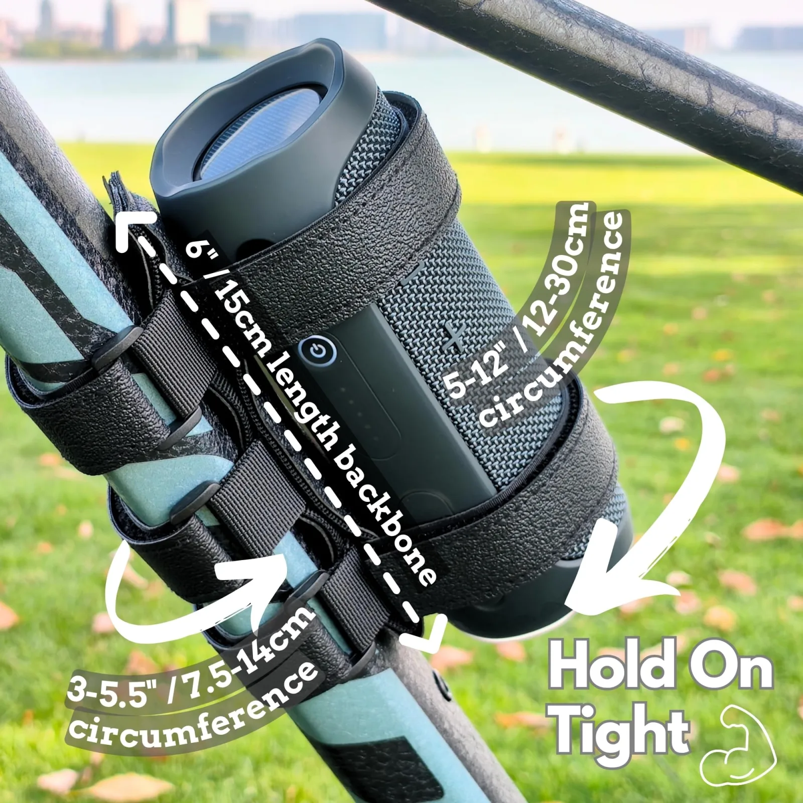 Favation Portable Speaker Mount for Golf Carts and Bikes image 2