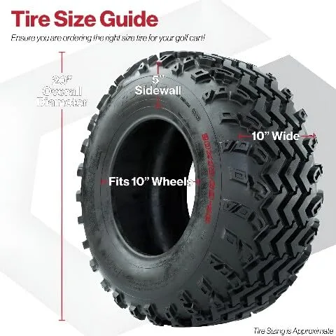 GTW 4-Inch Lift Kit with 20-Inch Tires for E-Z-GO TXT image 2