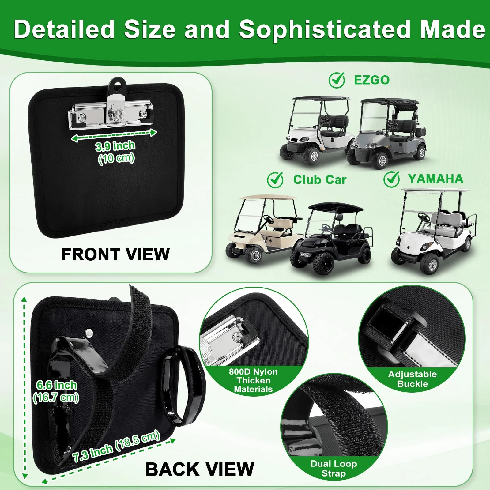 Cartalia Golf Cart Steering Wheel Scorecard Mount image 4