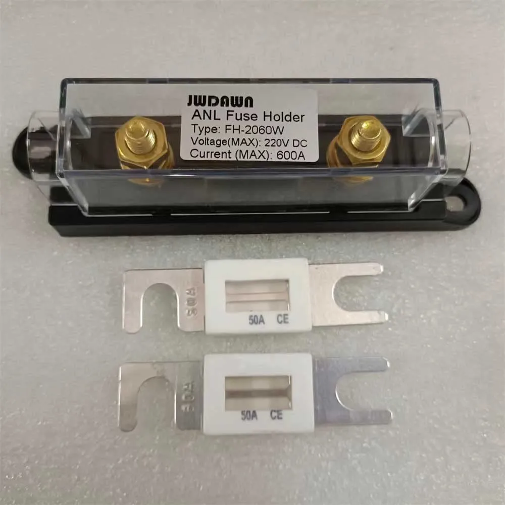JWDAWN ANL Fuse Holder Kit with 2 Ceramic ANL Fuses (80V) image 2