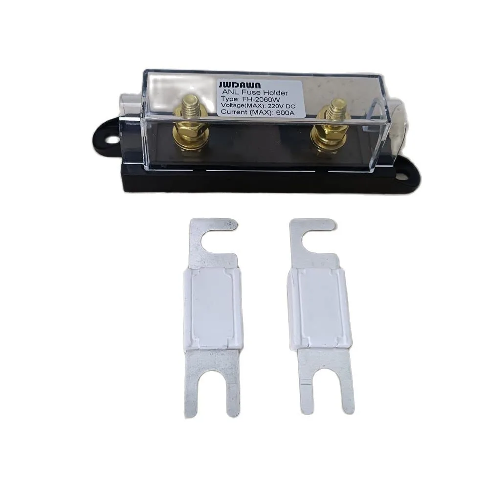 JWDAWN ANL Fuse Holder Kit with 2 Ceramic ANL Fuses (80V)