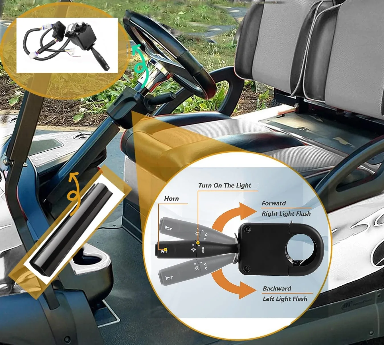 Dr.Acces 12V Golf Cart Turn Signal Kit with 9-Pin Harness image 2