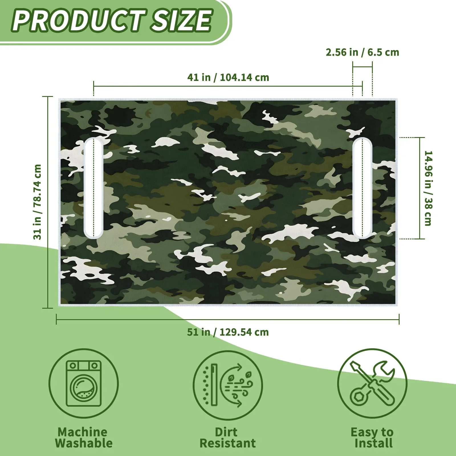 Tiveruda Golf Cart Seat Cover for Double Seats image 2