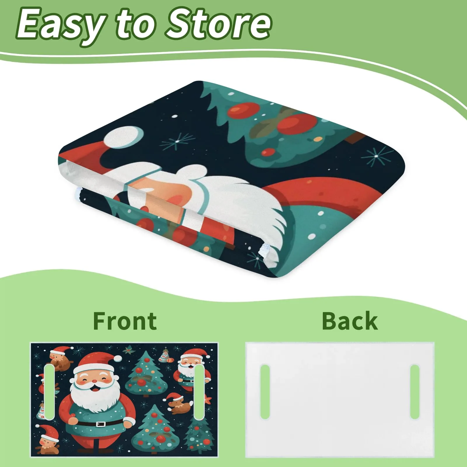 Tiveruda Santa Claus Golf Cart Seat Cover Blanket image 4
