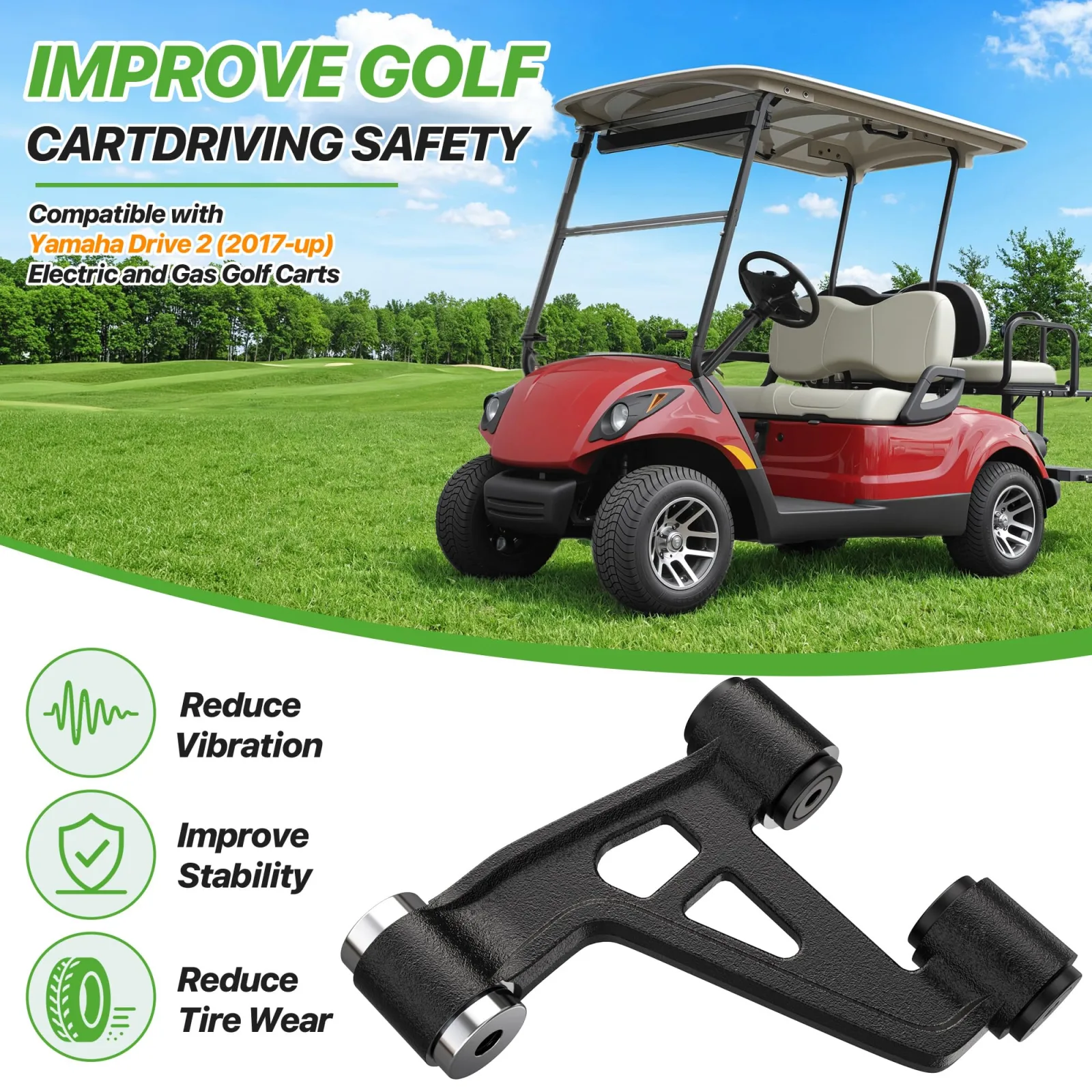 10L0L Front Lower A-Arm for Yamaha Drive2 2017+ image 3