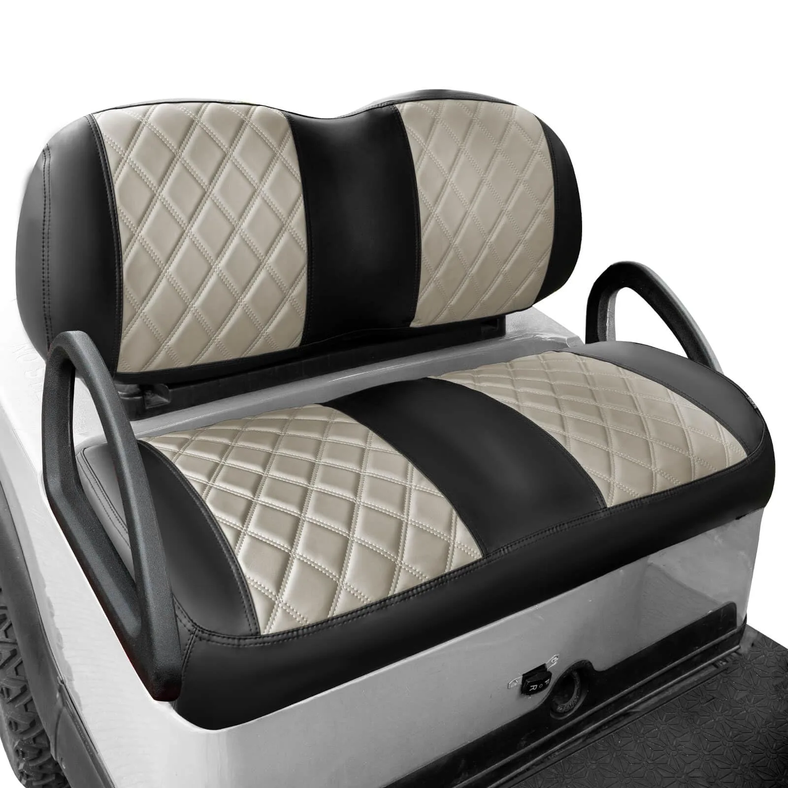 NOKINS NKS-P-P-kit Diamond Vinyl Front Seat Covers for Club Car