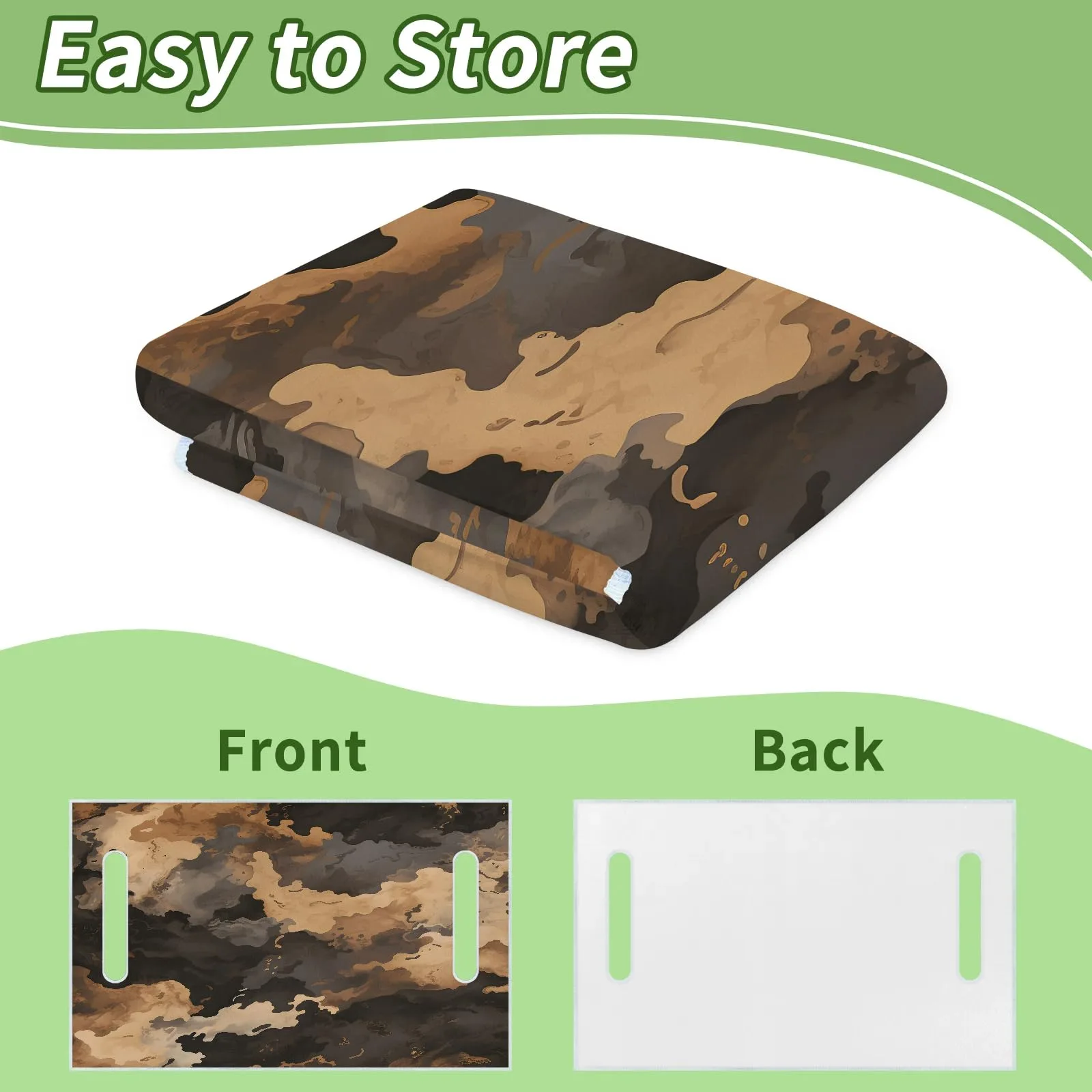 Tiveruda Camouflage Brown Golf Cart Seat Cover image 4