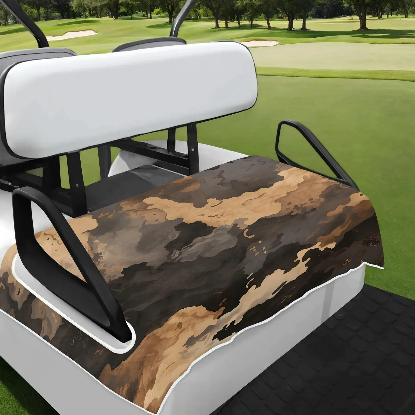 Tiveruda Camouflage Brown Golf Cart Seat Cover