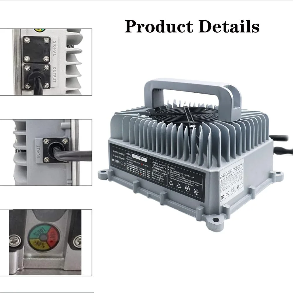 WLEJSL 48V 45A Lead-Acid Golf Cart Battery Charger image 4