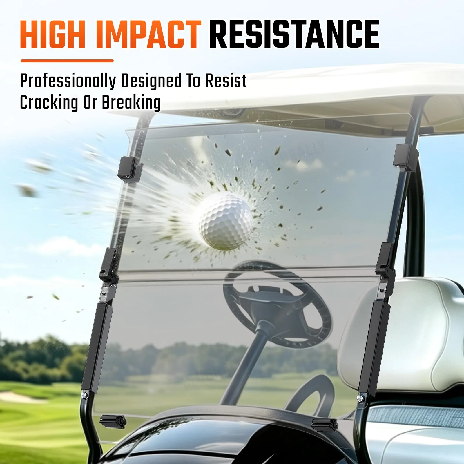CLUBRALLY Windshield for Club Car Precedent, Tempo & Onward image 2