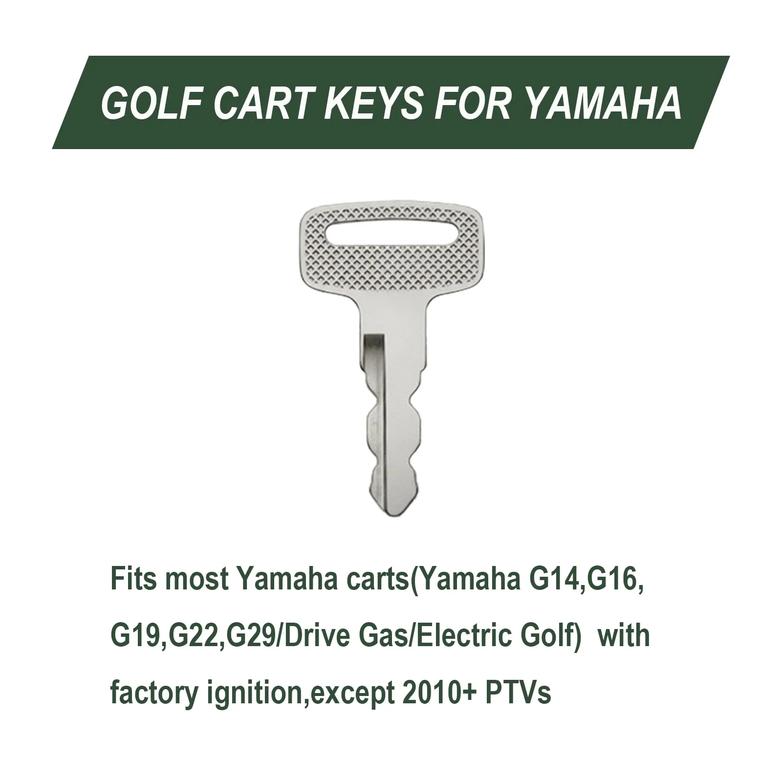 Hather GCK04 Yamaha Golf Cart Replacement Ignition Keys image 3