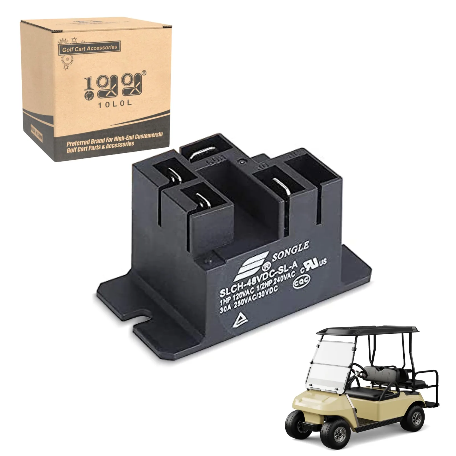 10L0L 48V Relay for Club Car PowerDrive 1 & 2