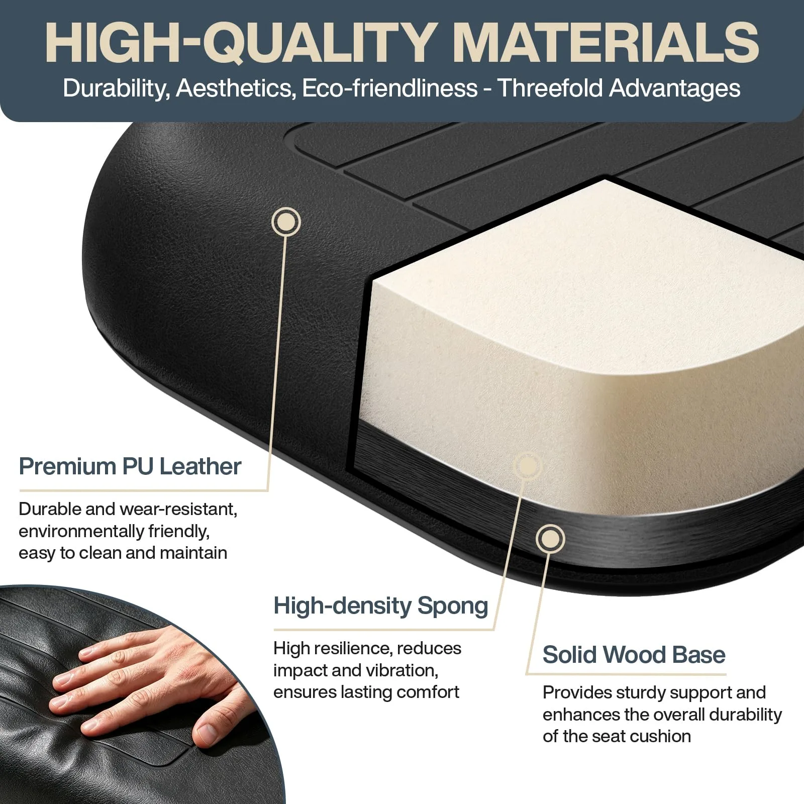 OMEIPMEO E-Z-GO RXV Front Seat Bottom Cushion image 3