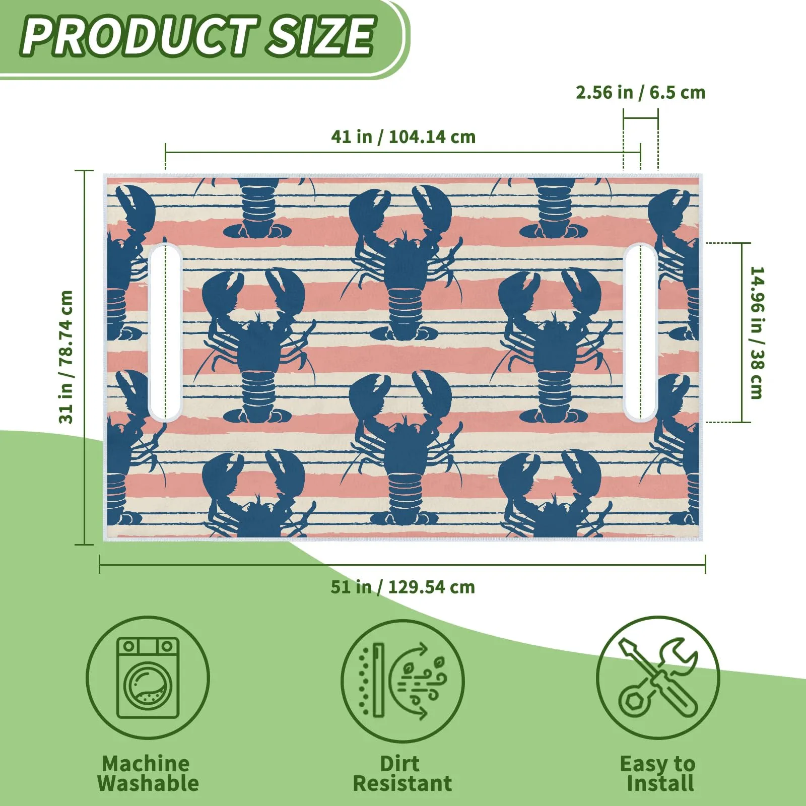 Tiveruda Golf Cart Seat Cover for Double Seats image 2