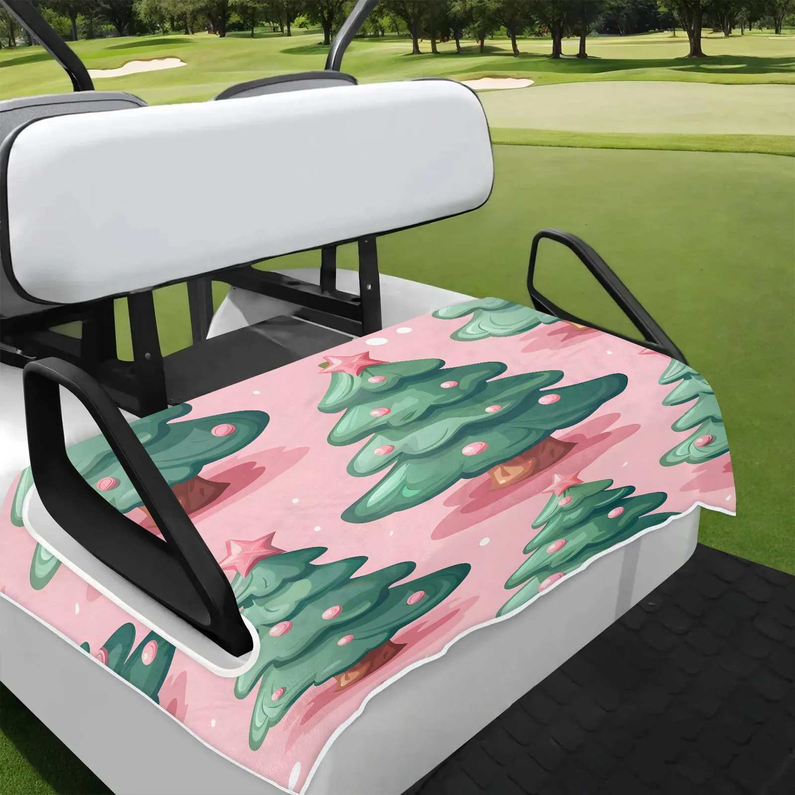 Tiveruda Golf Cart Seat Cover for Double Seats, 51 x 31 in
