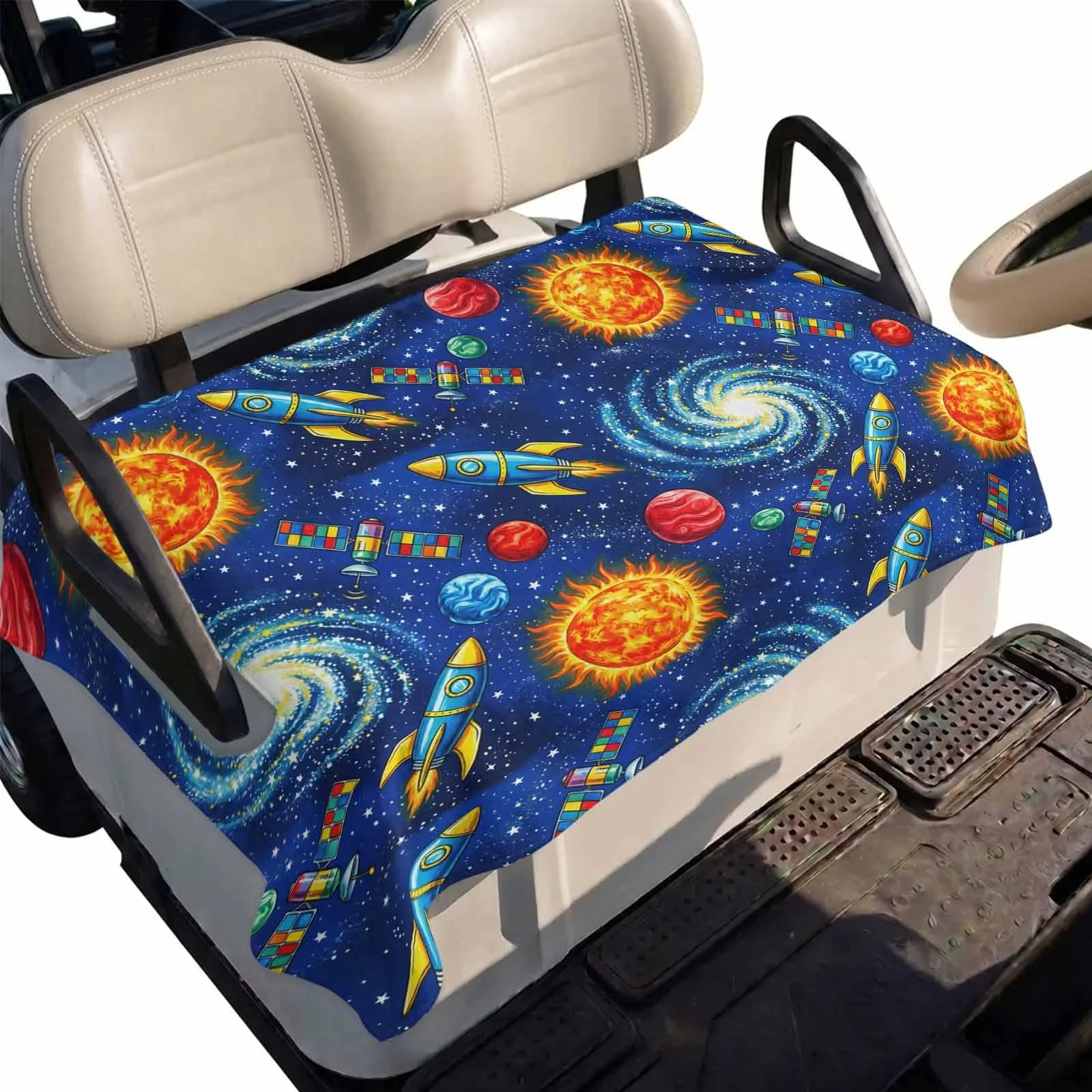 DecorLovee Golf Cart Seat Cover, 51 x 31 in, Blue