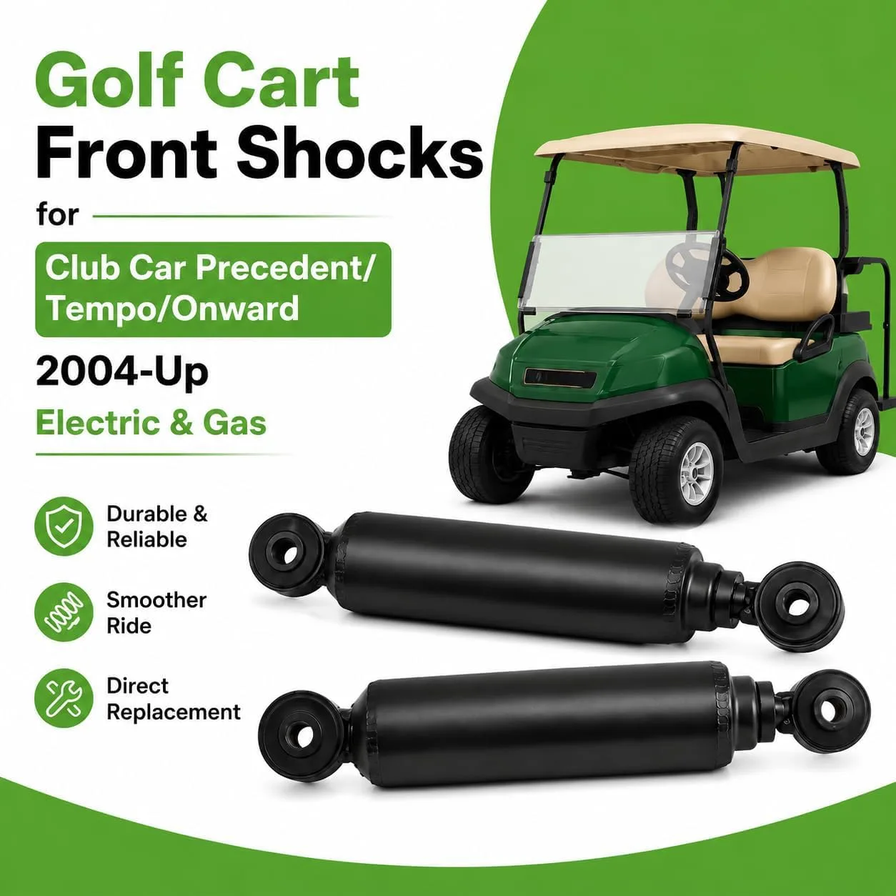 10L0L Front Shocks for Club Car Precedent 2004-Up image 2