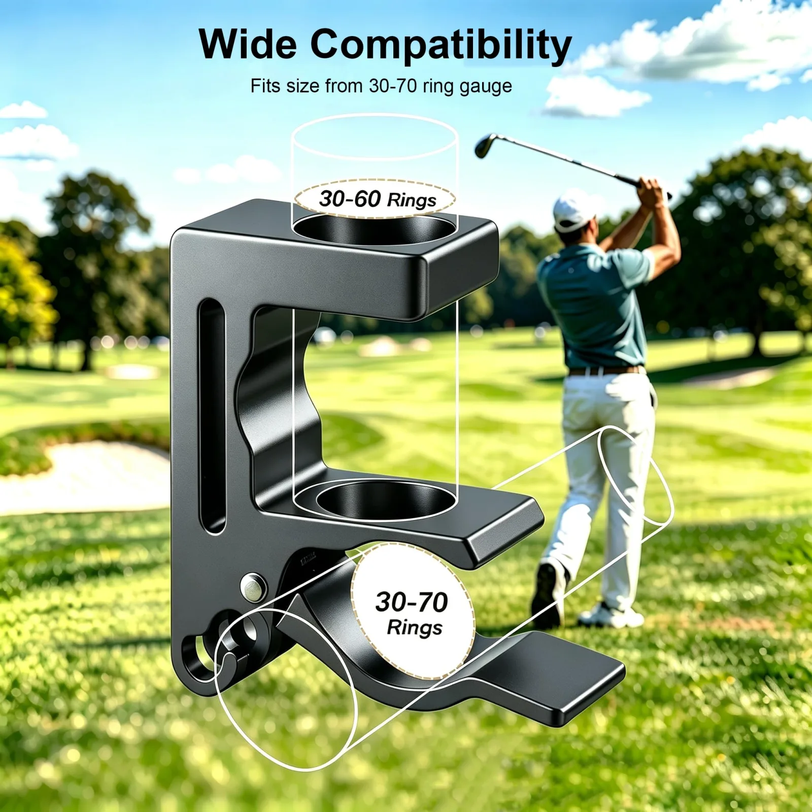 KADDEE Magnetic Golf Cart Clip Holder with Dual Magnets CH001-2 image 4