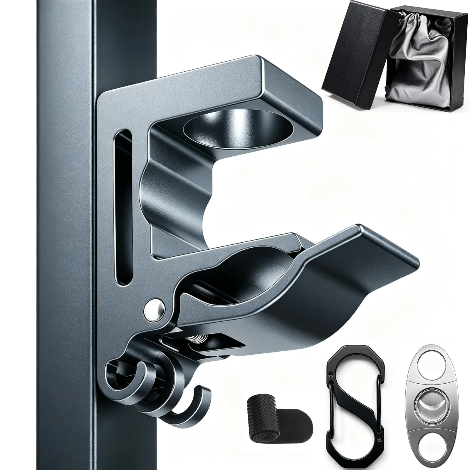 KADDEE Magnetic Golf Cart Clip Holder with Dual Magnets CH001-2