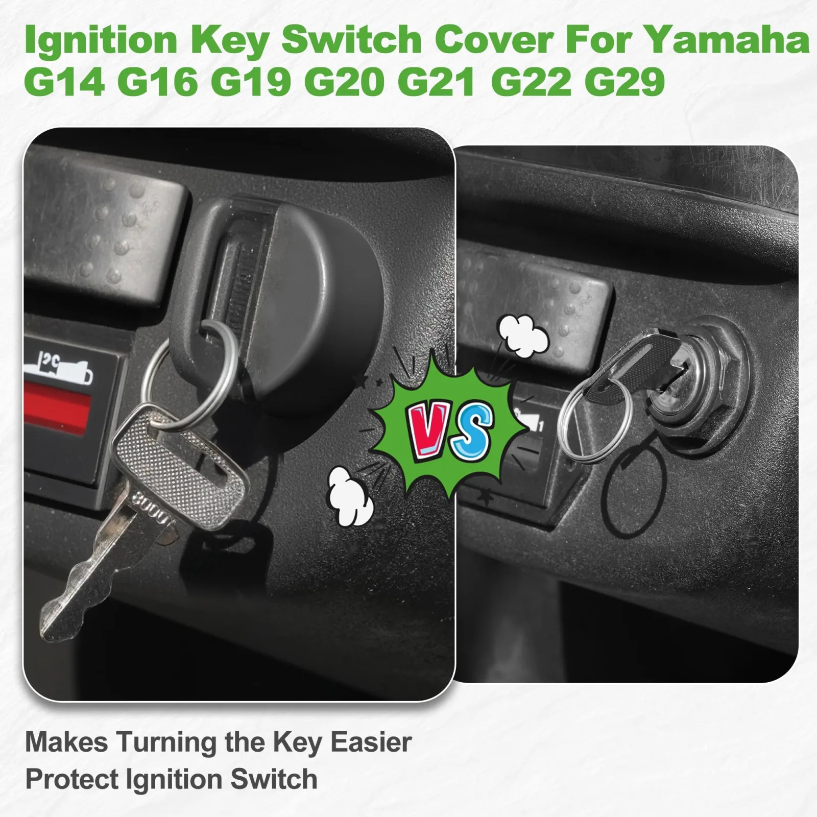 10L0L Ignition Key Switch Cover for Yamaha Golf Carts image 3