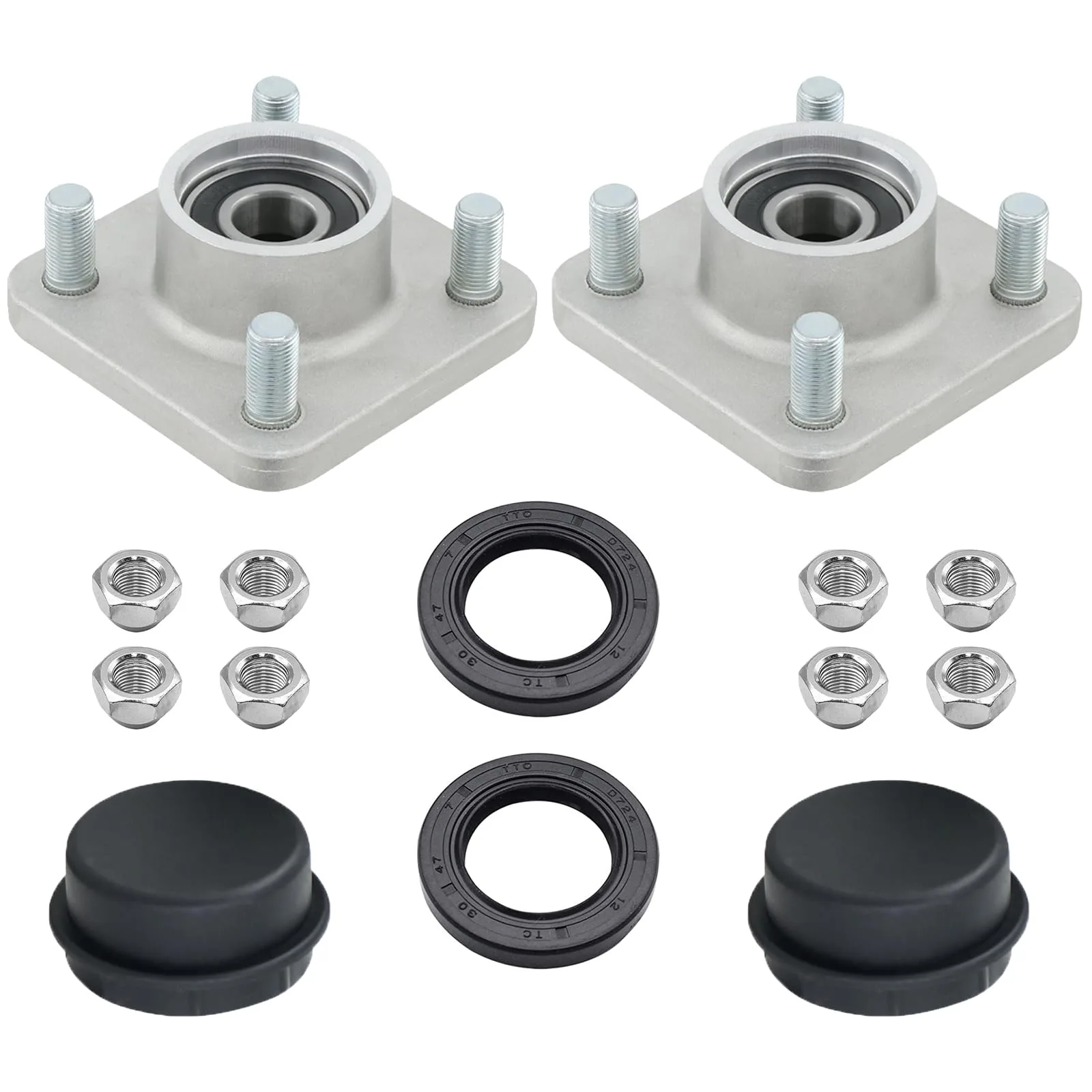 DIYOLFALL Yamaha Golf Cart Front Wheel Hub Assembly image 2