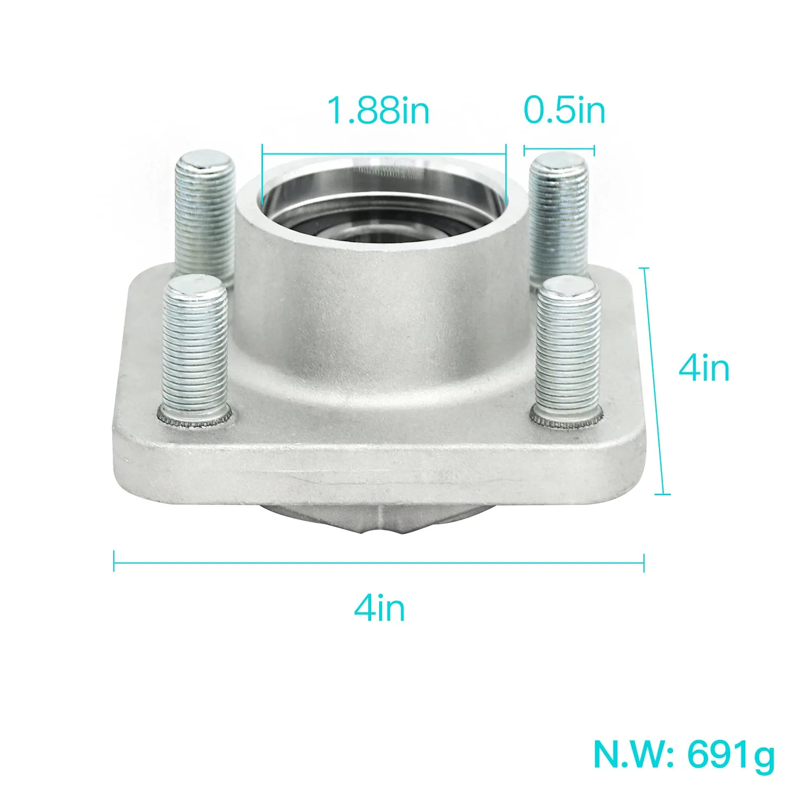 DIYOLFALL Yamaha Golf Cart Front Wheel Hub Assembly image 4