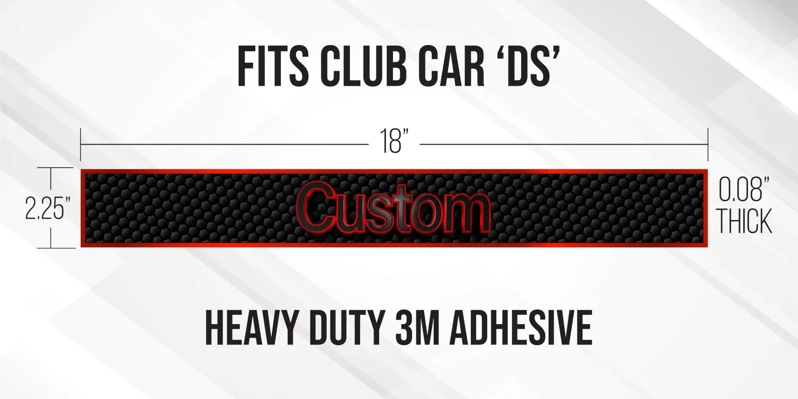 Gimme Golf USA Custom Name Plate for Club Car DS image 4